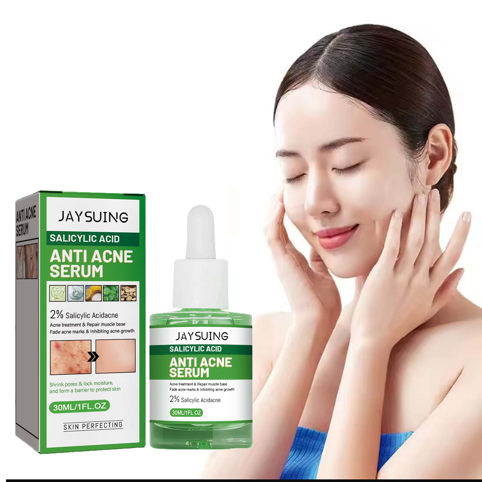 Salicylic Acid Blackhead Remover - サリチル酸抗アクネ顔血清保湿フェーダーにきび跡にきびにきび除去毛穴縮小オイルコントロールフェイシャルエッセンス