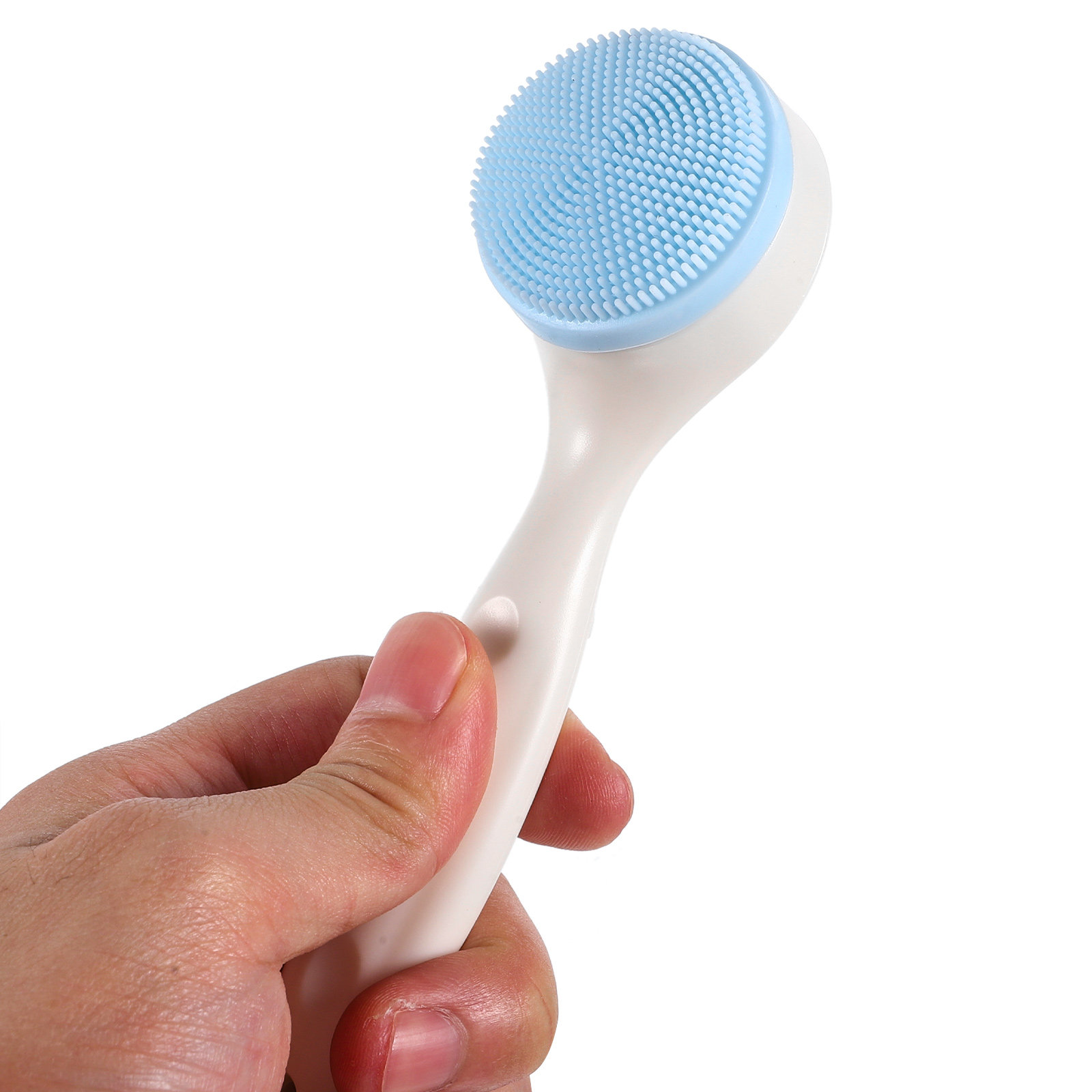 Silicone Face Scrubber Electric - 2 個のフェイシャルブラシシリコンフェイスクリーニングブラシノンスリップハンドルマッサージフェイススクラバー女性用すべての肌タイプに適しています