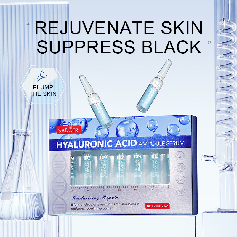Hyaluronic Acid Facial Serum - ヒアルロン酸アンプルエッセンス：集中的な保湿、深層保湿、シワ・小じわの軽減、肌の栄養補給
