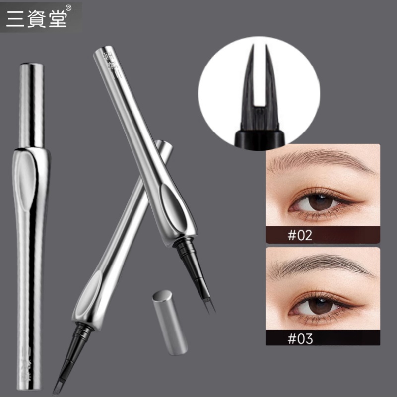 Waterproof Liquid Eyeliner Pen - リキッドアイブロウペンシル,眉毛定義,アイライナー,ブロワー,まつげ,aegyo-サル,ヘアラインペン,防水,ナチュラル,SANZITANG-2ポイント