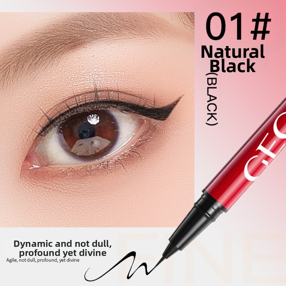 Waterproof Liquid Eyeliner Pen - 耐久性のある超スリムリキッドアイライナー、速乾性、防水性、長持ち、にじみにくいアイライナーペンシル、下まつげ用