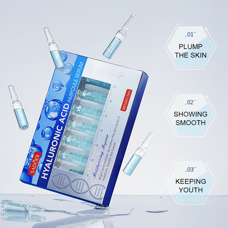 Hyaluronic Acid Facial Serum - ヒアルロン酸アンプルエッセンスアンプル、ヒアルロン酸エッセンス保湿エッセンスアンプルセット（2ml×7個）