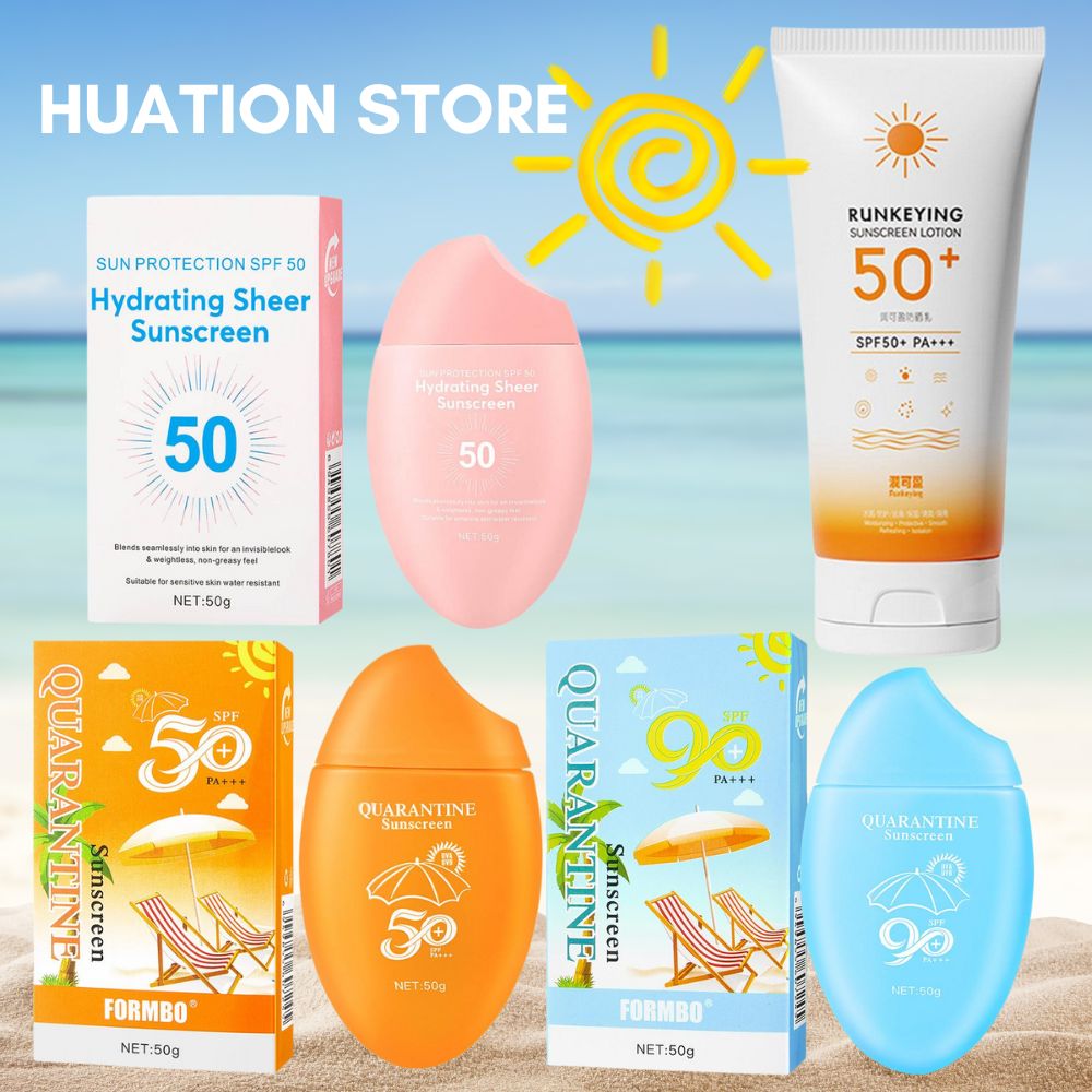 Spf 50 Waterproof Sunscreen - 50 グラム顔の日焼け止め SPF50 + ソーラーブロッカー皮膚防水日焼け止めクリーム抗 UV
