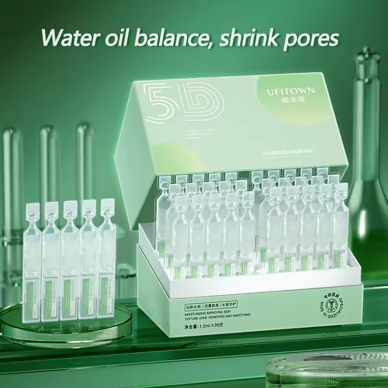 Niacinamide Pore Shrinking Essence - 3Dサリチル酸毛穴縮小美容液 5Dヒアルロン酸アンチエイジング美白ニキビ跡除去フェイシャルスキンケアエッセンス 30個入り