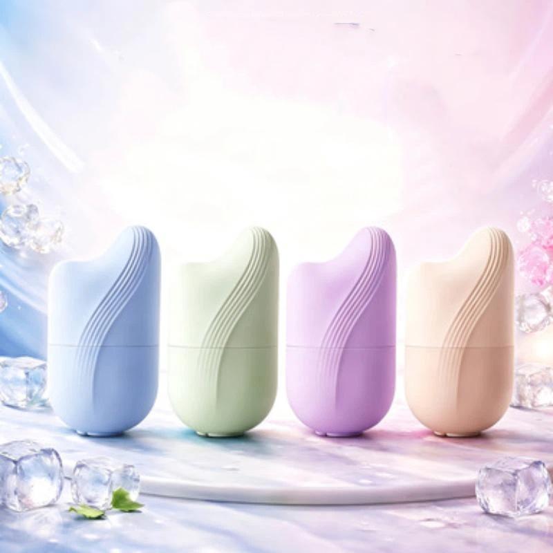 Face Ice Roller Puffiness - 顔の目のむくみを和らげるための携帯用アイスローラー、シリコン製アイスモールド、女性向けの再利用可能なスキンケアマッサージツール