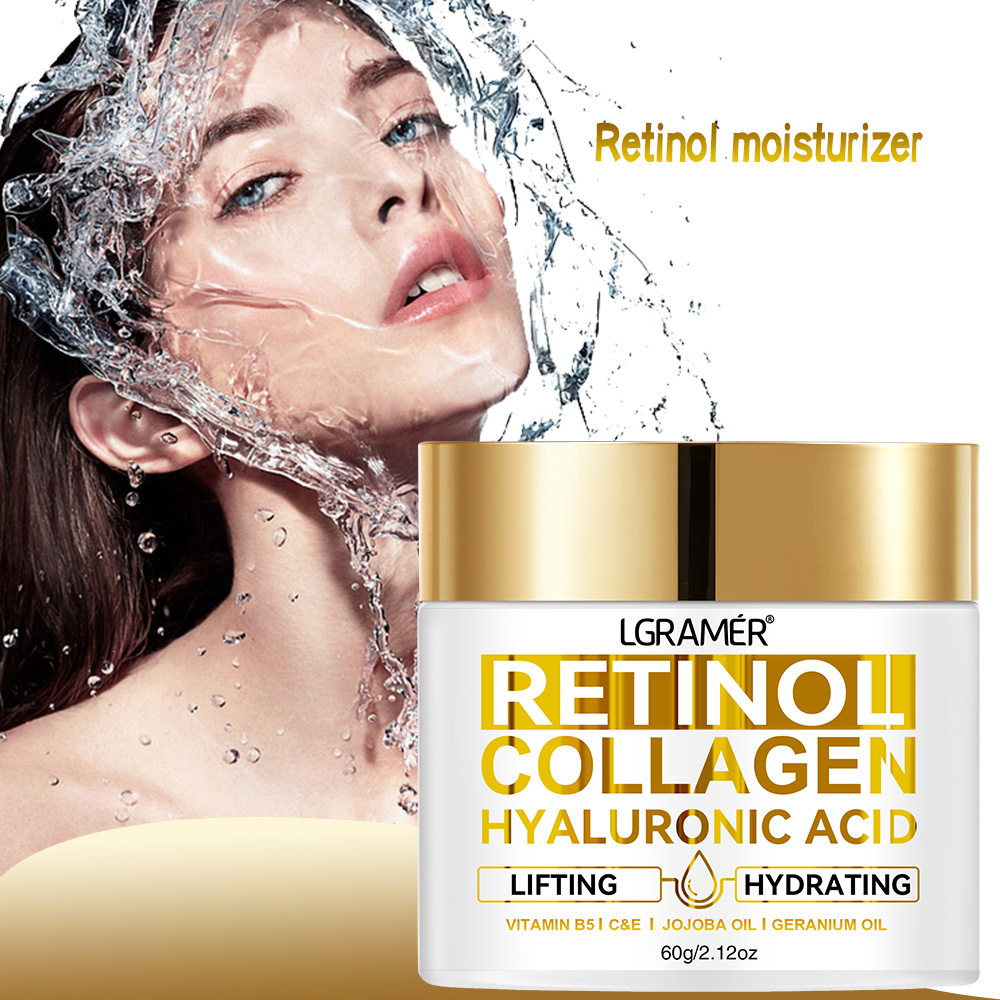 Retinol Anti Wrinkle Cream - レチノールフェイスクリーム保湿しわ除去コラーゲンヒアルロン酸クリームスキンケア化粧品女性&男性用