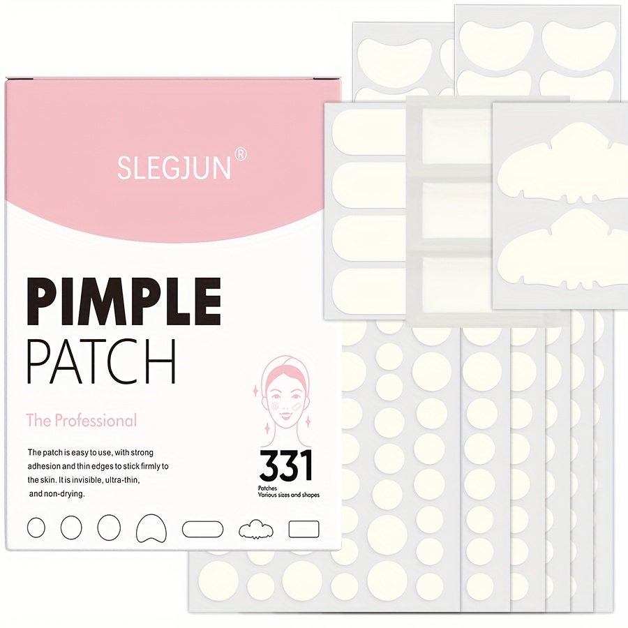 Hydrocolloid Pimple Patch - 顔用大型ニキビパッチ、ハイドロコロイドニキビパッチ、様々な形のニキビカバー、月型、ストリップ型、正方形、長方形、鼻用ストリップ