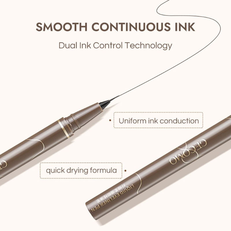 超薄型の黒と茶色のまつ毛アイライナーペンシル,耐久性のある防 - Waterproof Liquid Eyeliner Pen のレビューと価格