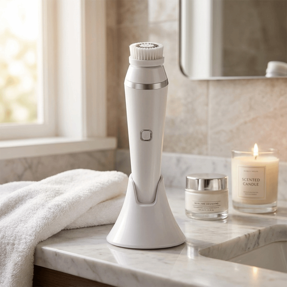 シリコーン電動洗顔ブラシ USB 充電超音波洗顔デバイスディ - Silicone Face Scrubber Electric のレビューと価格