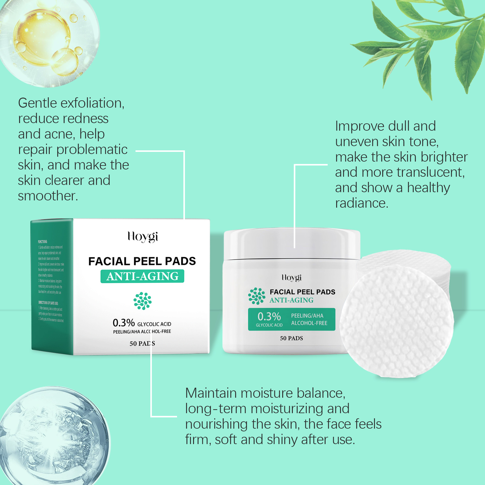 グリコール酸コットンパッド毛穴縮小にきび除去オイルコントロー - Salicylic Acid Blackhead Remover のレビューと価格