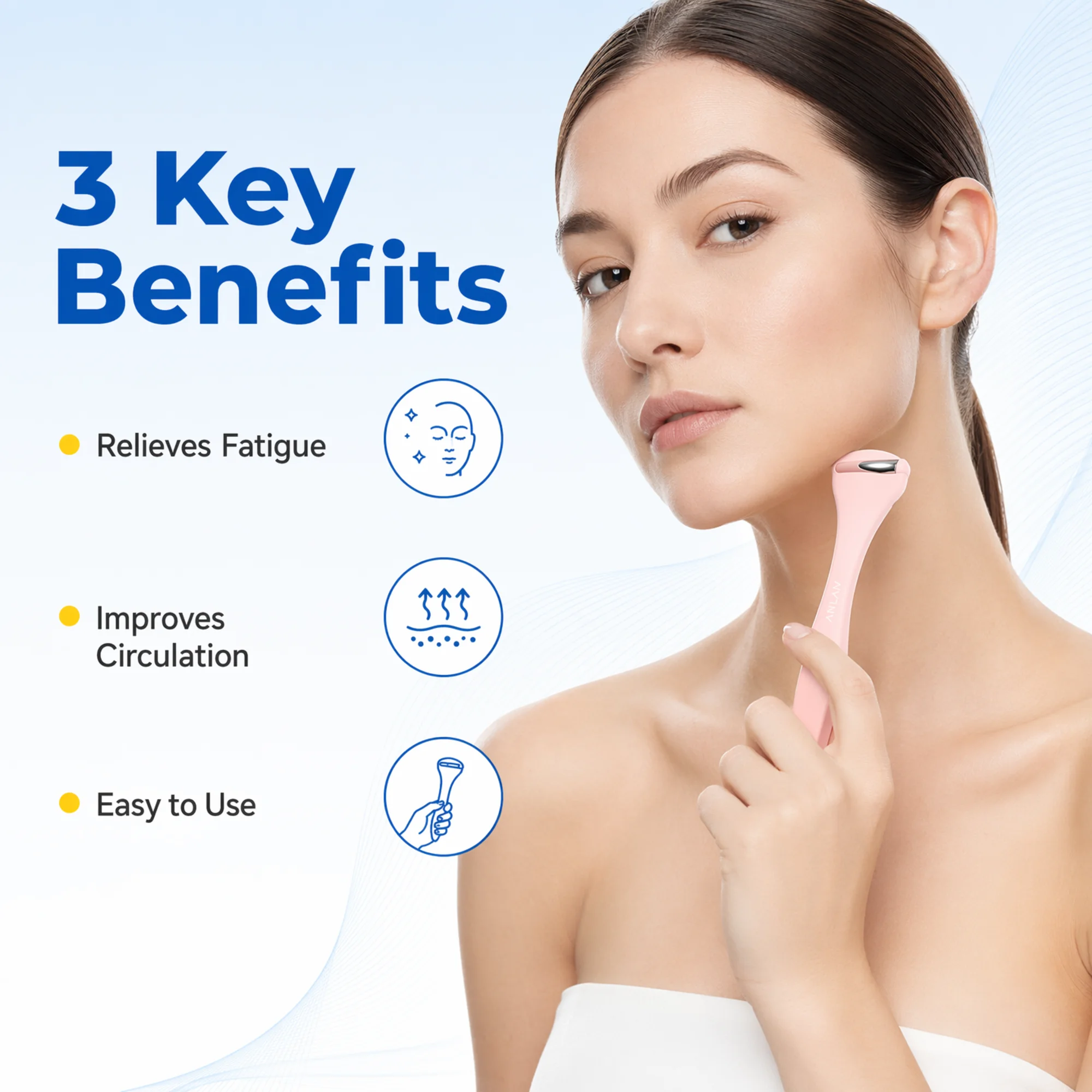 アイスローラー 顔のむくみ解消用 ウクライナから発送 フェイ - Face Ice Roller Puffiness のレビューと価格