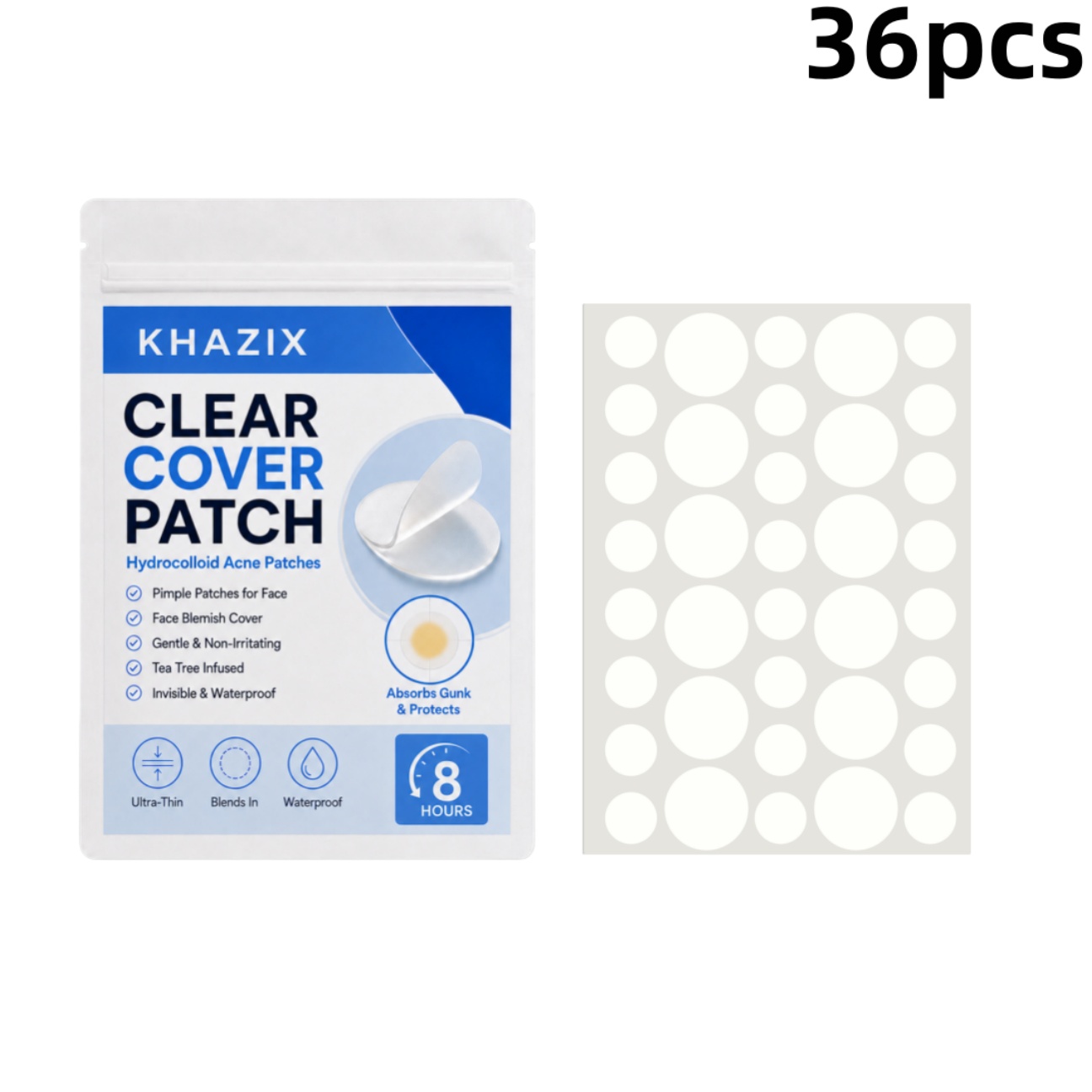 36 個の透明ニキビパッチハイドロコロイドニキビスポットステ - Hydrocolloid Pimple Patch のレビューと価格