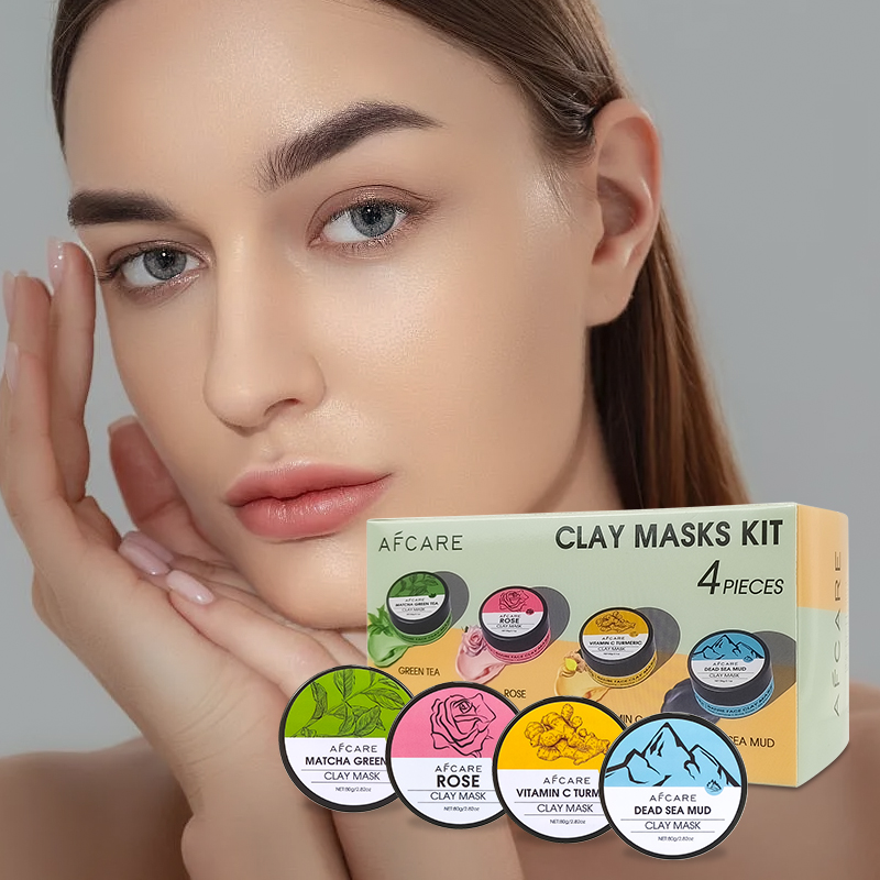 4個入りクレイフェイスマスクセット - ターメリック、ビタミ - Green Tea Cleansing Clay Mask のレビューと価格