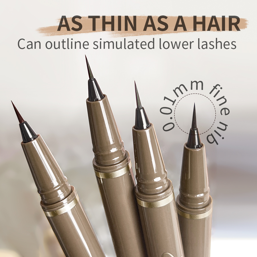 アイライナーペン滑らかな非常に細かいアイライナーペン長作用ク - Waterproof Liquid Eyeliner Pen のレビューと価格