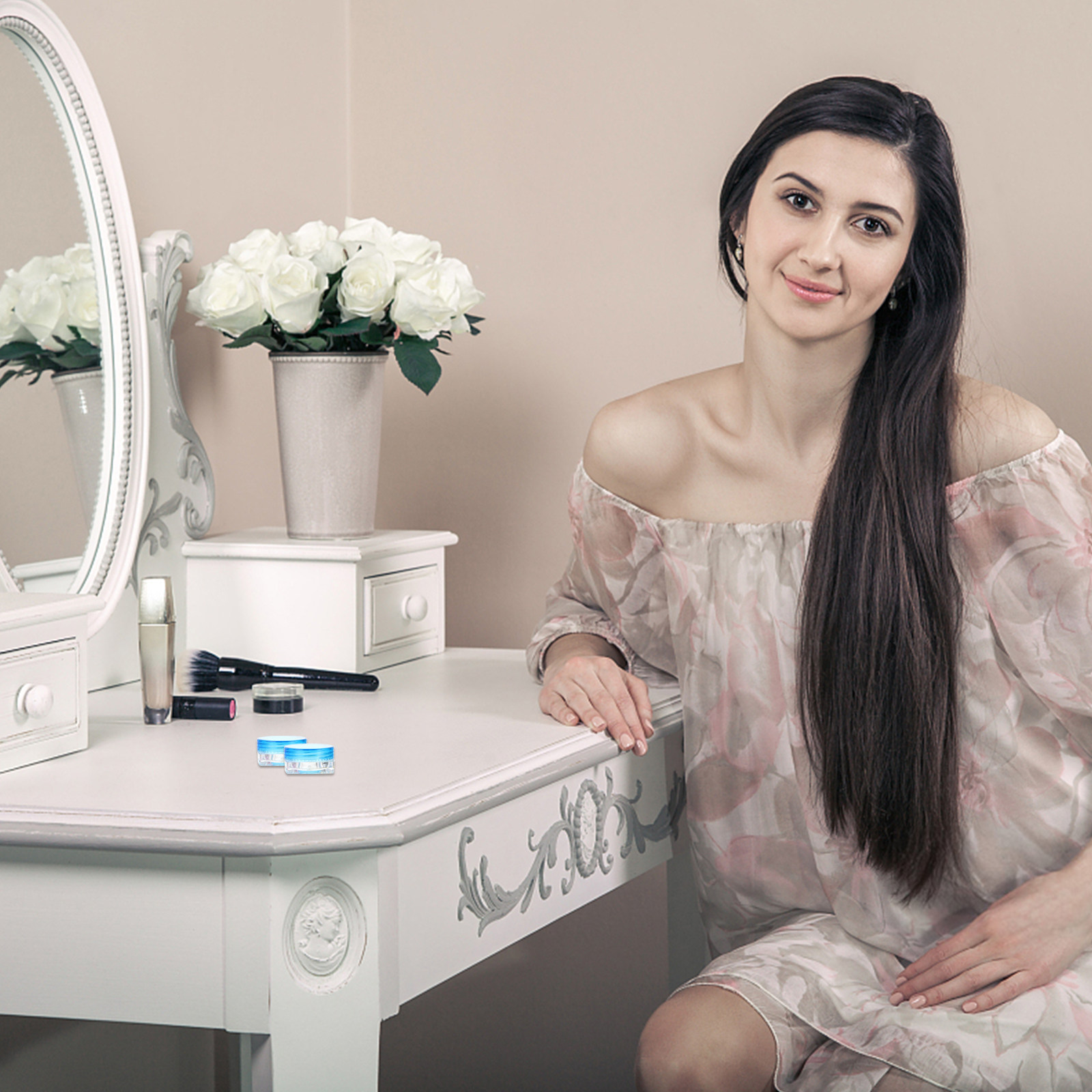 50個入り化粧品収納ジャー、小型透明空クリームボックス、漏れ - Hair Care のレビューと価格