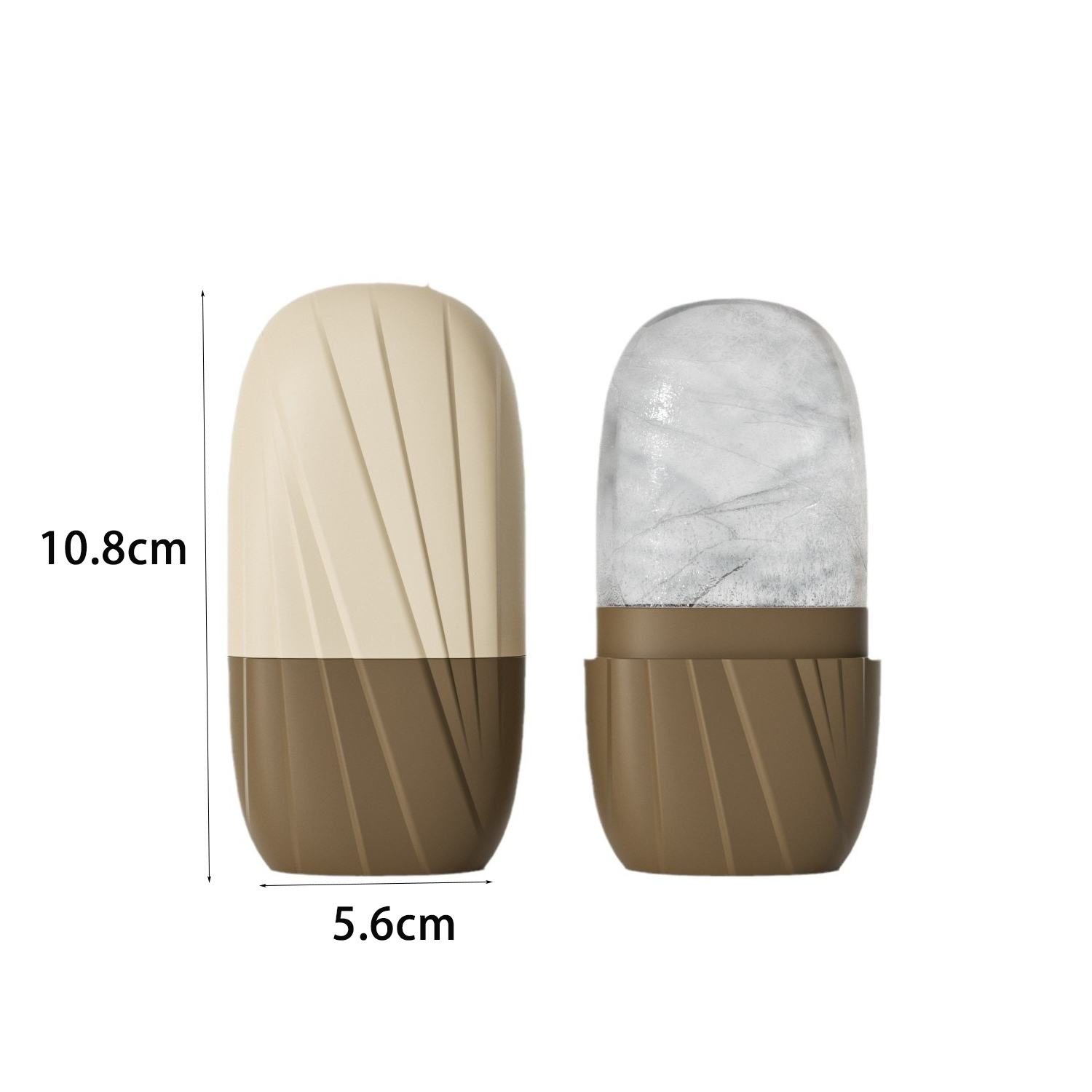 美的ストライプフェイシャルアイスモールドミニマリストフェイス - Face Ice Roller Puffiness のレビューと価格