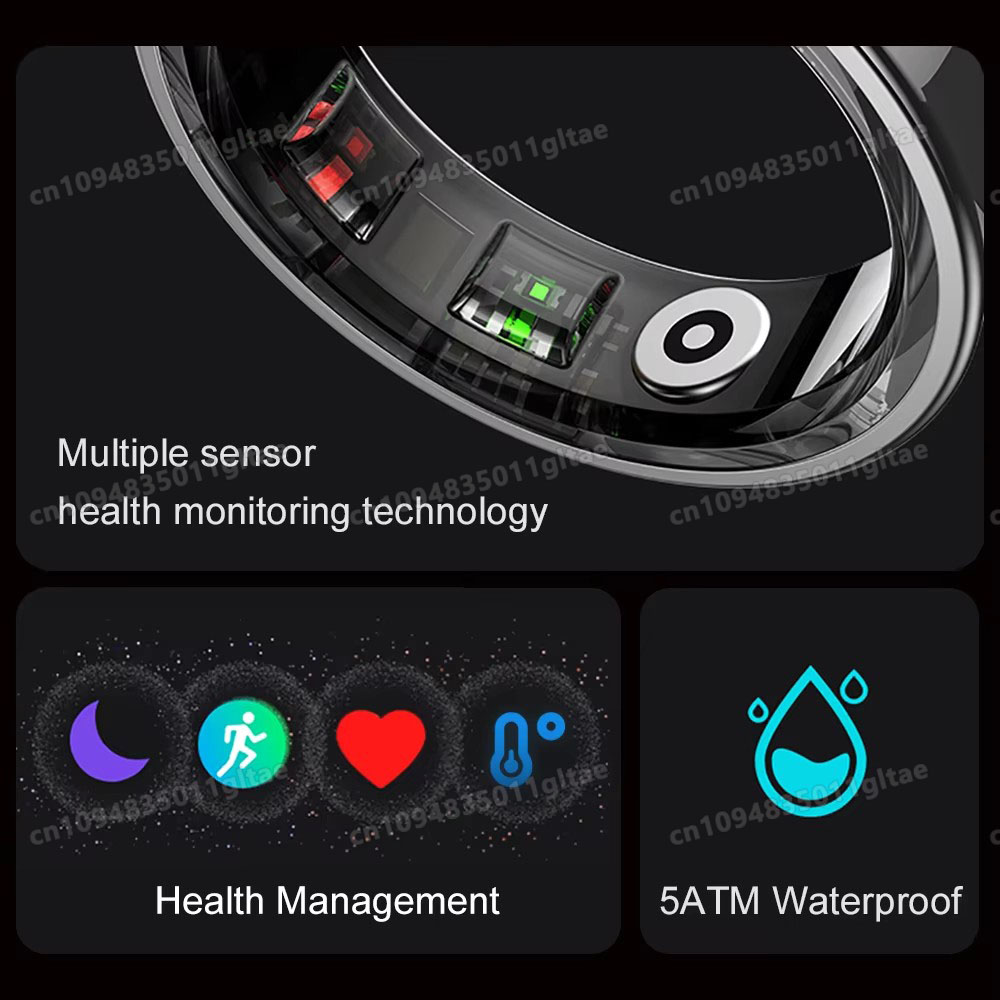 R10スマートリング 充電ケース付き 男女兼用 血圧 健康  - Health Monitors のレビューと価格