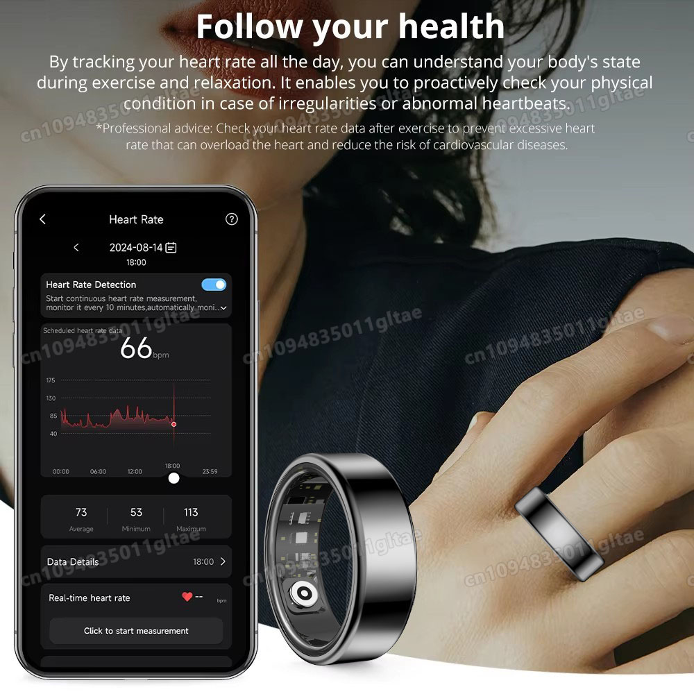 R10スマートリング 充電ケース付き 男女兼用 血圧 健康  - Health Monitors のレビューと価格