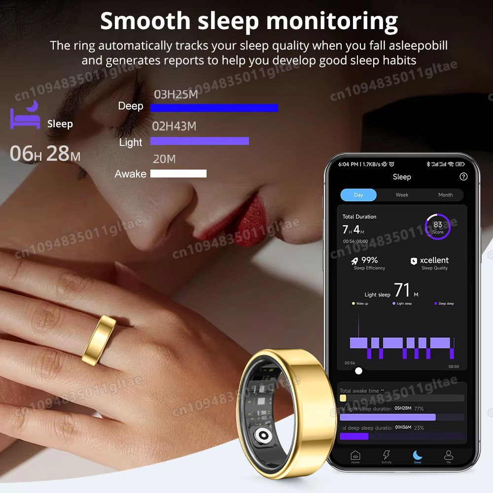 R10スマートリング 充電ケース付き 男女兼用 血圧 健康  - Health Monitors のレビューと価格