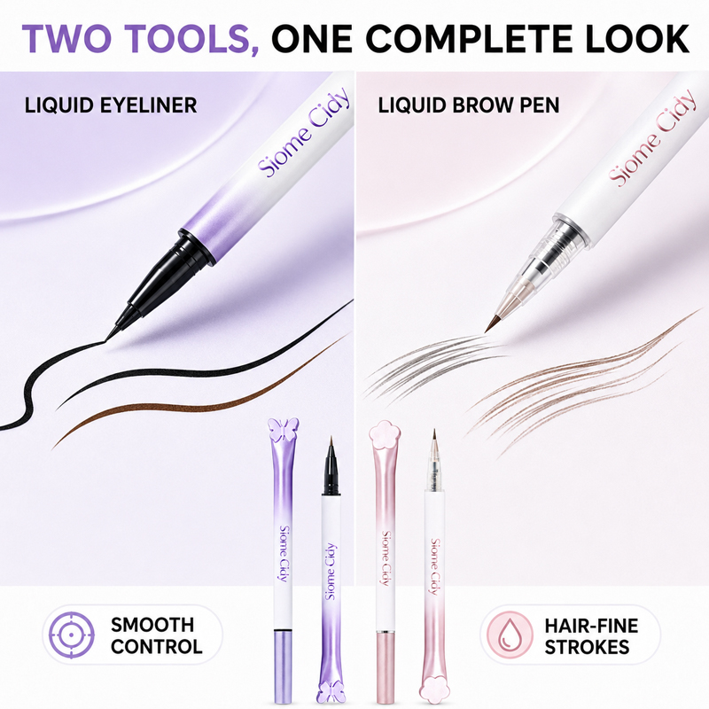 Siome Cidy 4PCS リキッドアイライナー＆リキッ - Waterproof Liquid Eyeliner Pen のレビューと価格