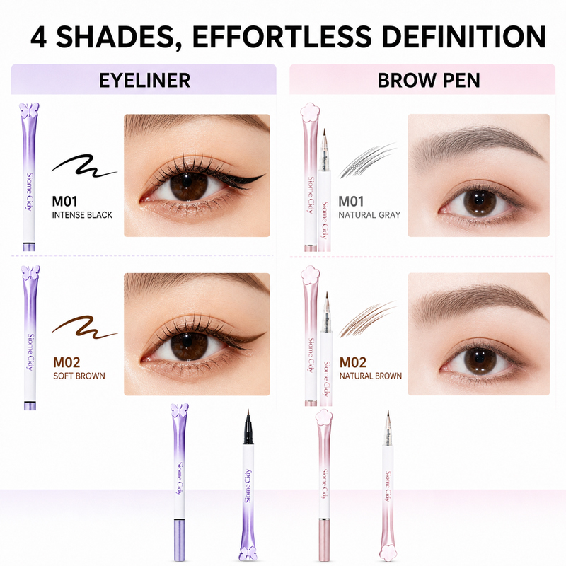 Siome Cidy 4PCS リキッドアイライナー＆リキッ - Waterproof Liquid Eyeliner Pen のレビューと価格