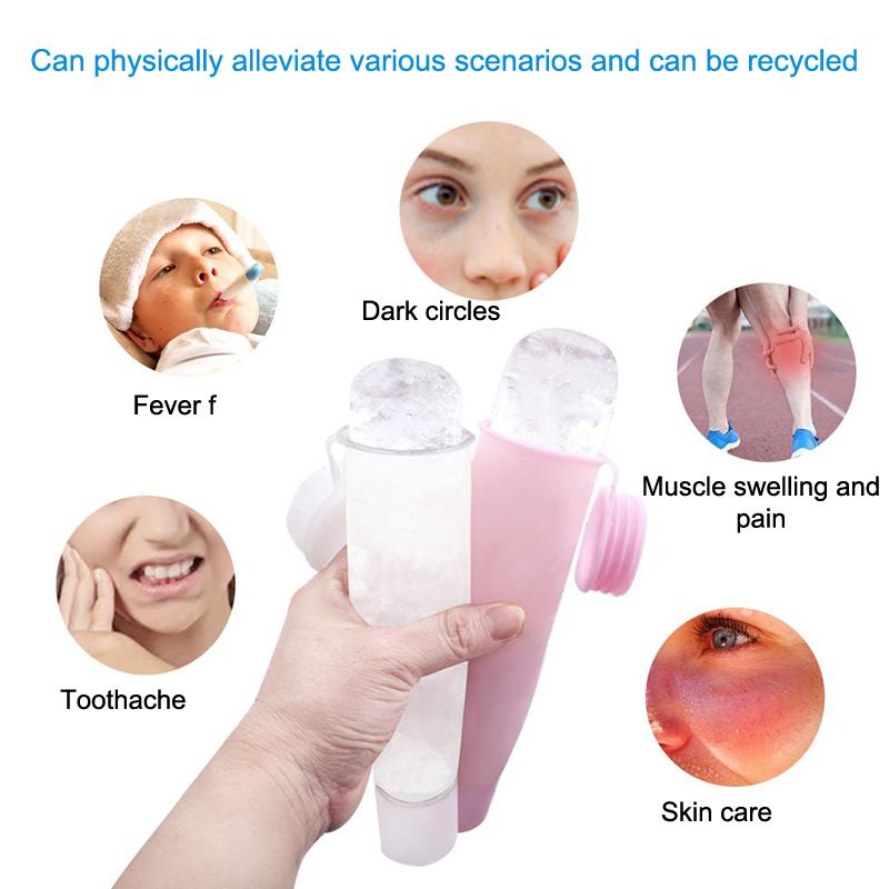 1個入りシリコン製キューブトレイ型アイスローラー、顔用冷却器 - Face Ice Roller Puffiness のレビューと価格