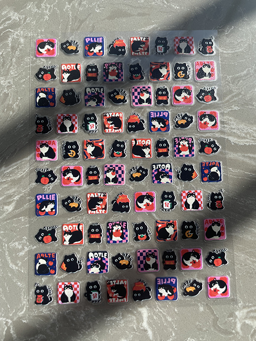 ミニPVCかわいい柄ポスターグッズステッカーネイルアートDI - Nail Art のレビューと価格