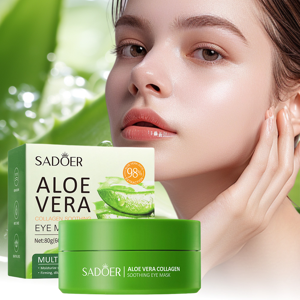 サドアー アロエベラ コラーゲン スージング アイマスク 6 - Collagen Under Eye Patches のレビューと価格