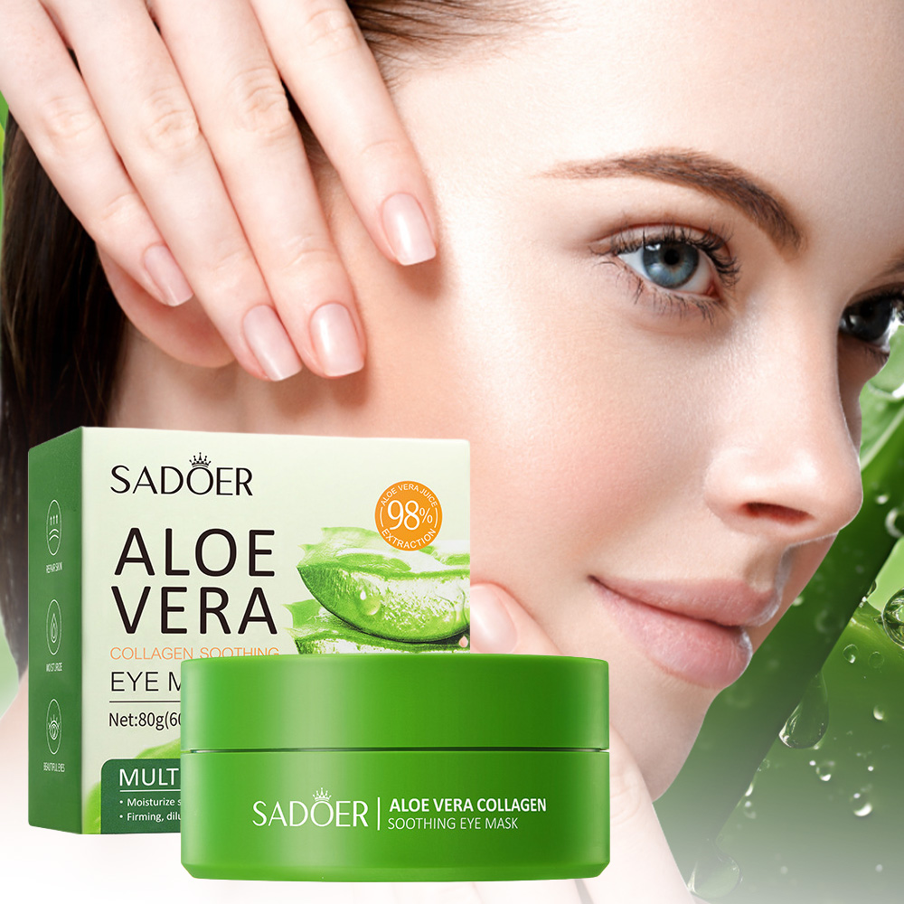 サドアー アロエベラ コラーゲン スージング アイマスク 6 - Collagen Under Eye Patches のレビューと価格