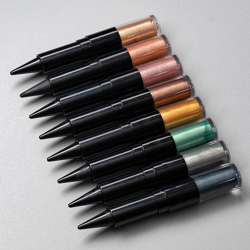 2 in1 カラフルな液体アイシャドウダイヤモンドシャイニー - Waterproof Liquid Eyeliner Pen のレビューと価格
