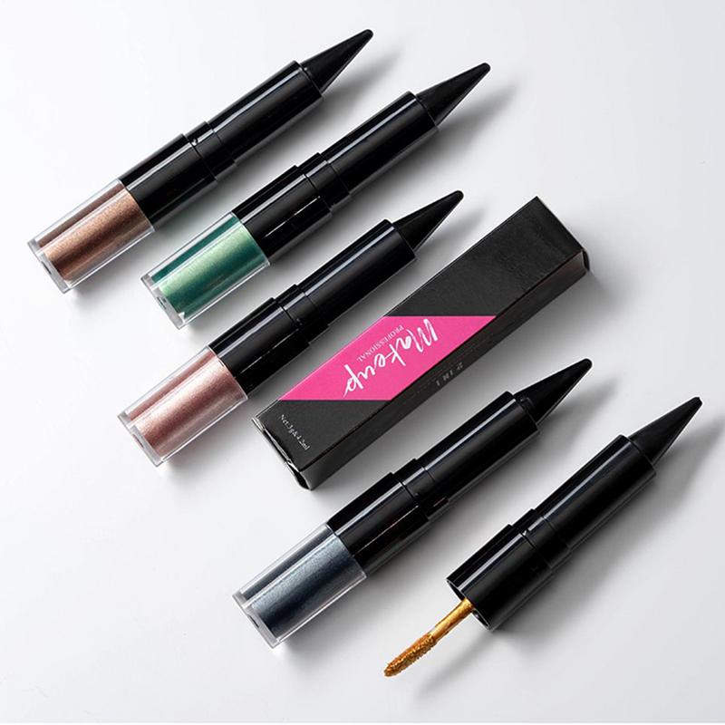 2 in1 カラフルな液体アイシャドウダイヤモンドシャイニー - Waterproof Liquid Eyeliner Pen のレビューと価格