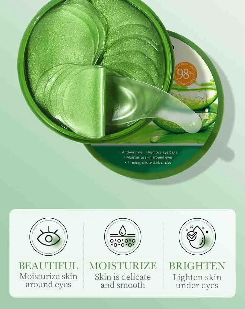 60 個アロエベラコラーゲンアイマスク抗くま目袋保湿抗しわア - Collagen Under Eye Patches のレビューと価格