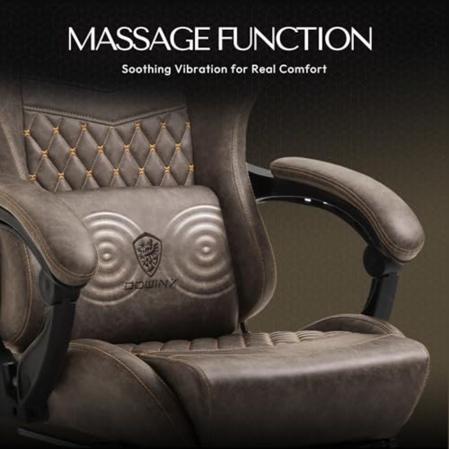 大人のための大型・高背タイプのヴィンテージゲーミングチェア： - Massage のレビューと価格