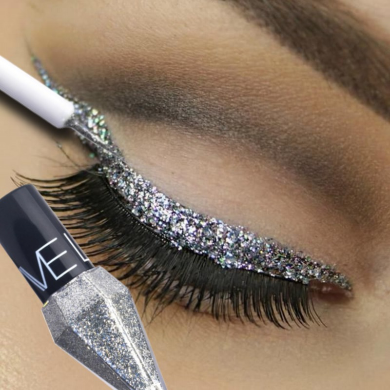 真珠光沢のあるグリッターダイヤモンド液体アイライナーシマーシ - Waterproof Liquid Eyeliner Pen のレビューと価格