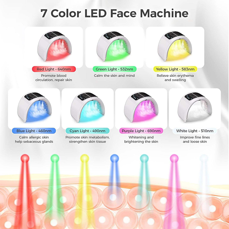 LEDフォトンビューティーマシン,深い水分補給,ナノスプレー - Led Light Therapy Face Mask のレビューと価格
