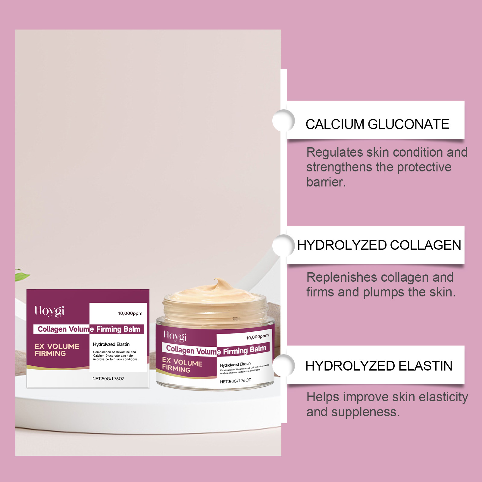 韓国製カルシウムコラーゲンスキンケアセット。ナイアシンアミド - Hyaluronic Acid Facial Serum のレビューと価格