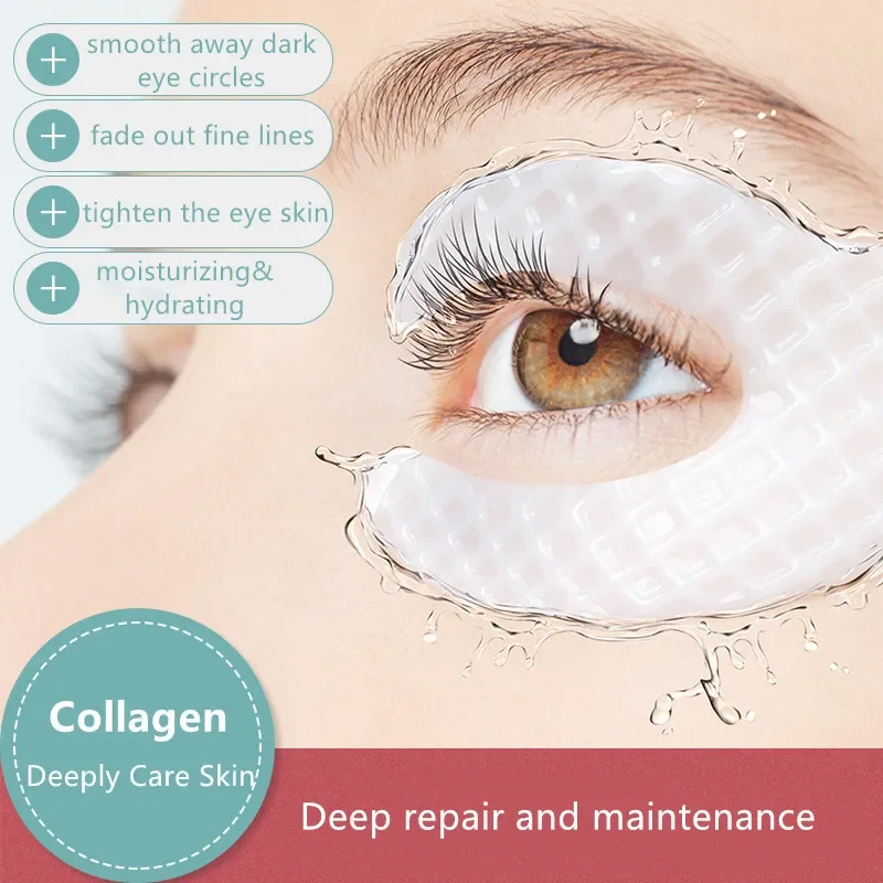 しわ除去アイパッチ引き締めリフティングコラーゲンアイマスク小 - Collagen Under Eye Patches のレビューと価格