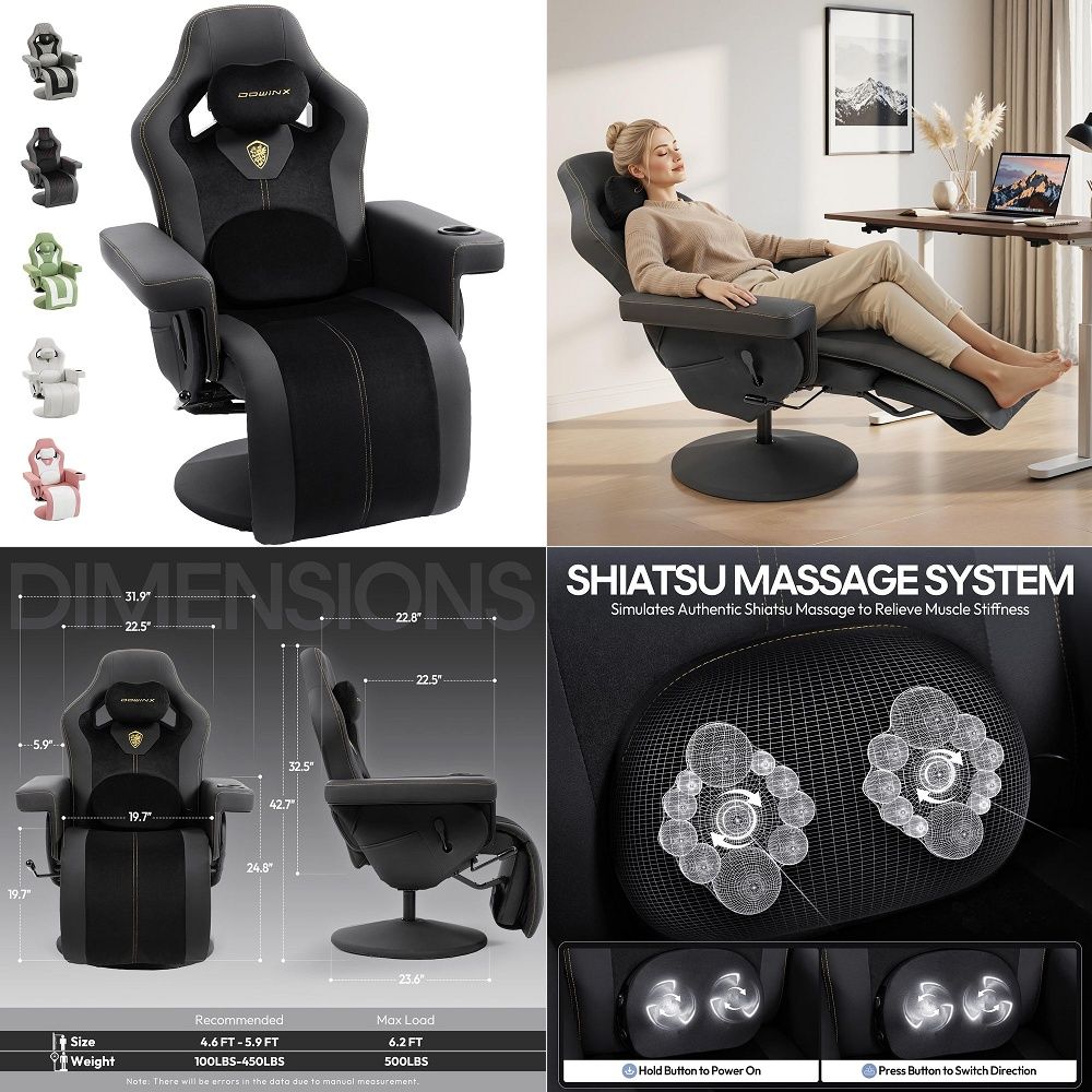 M6 ゲーミングチェア、気候制御機能付きマッサージ換気＆ヒー - Massage のレビューと価格