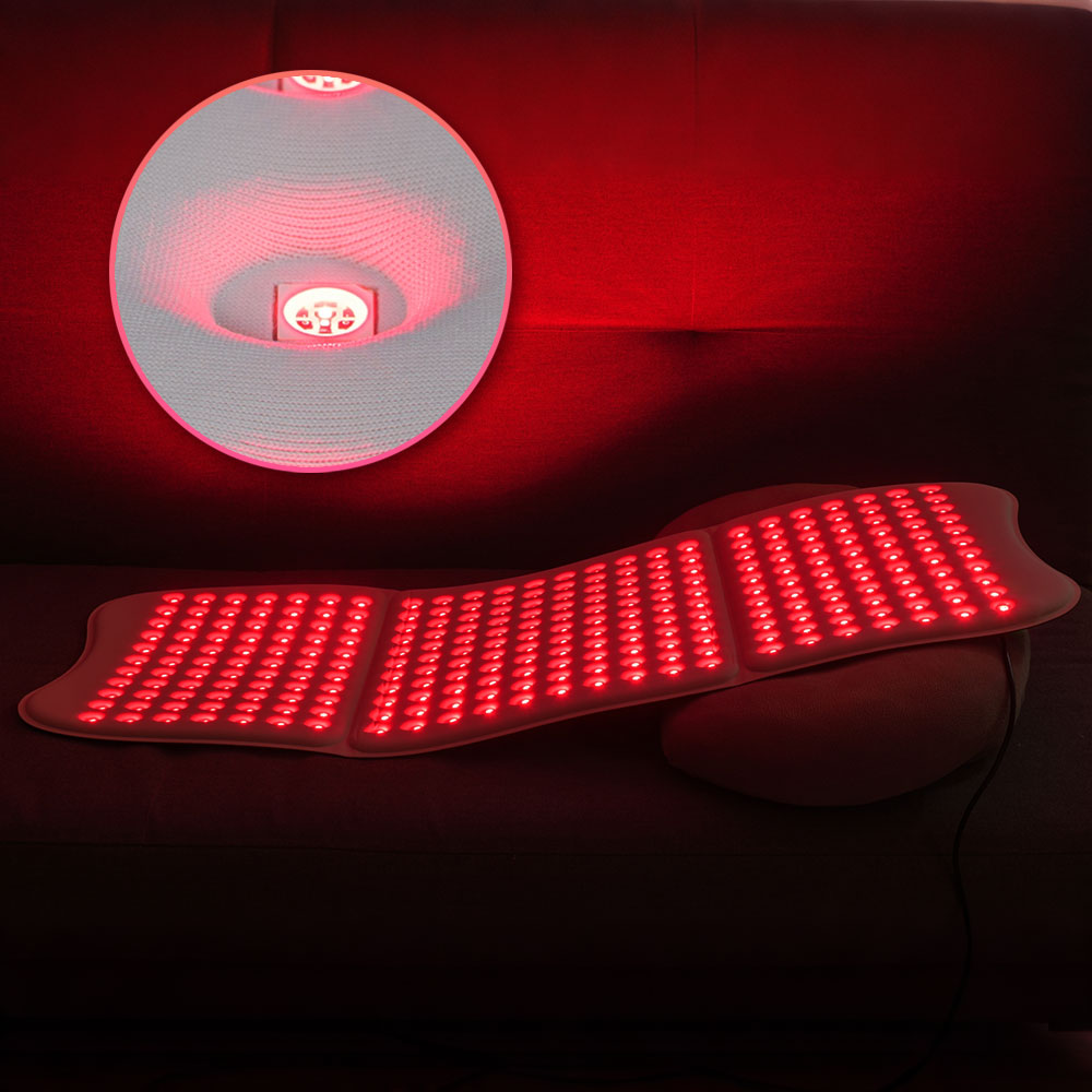 大型赤色光マット ポータブル 近赤外線 660nm & 85 - Led Light Therapy Face Mask のレビューと価格