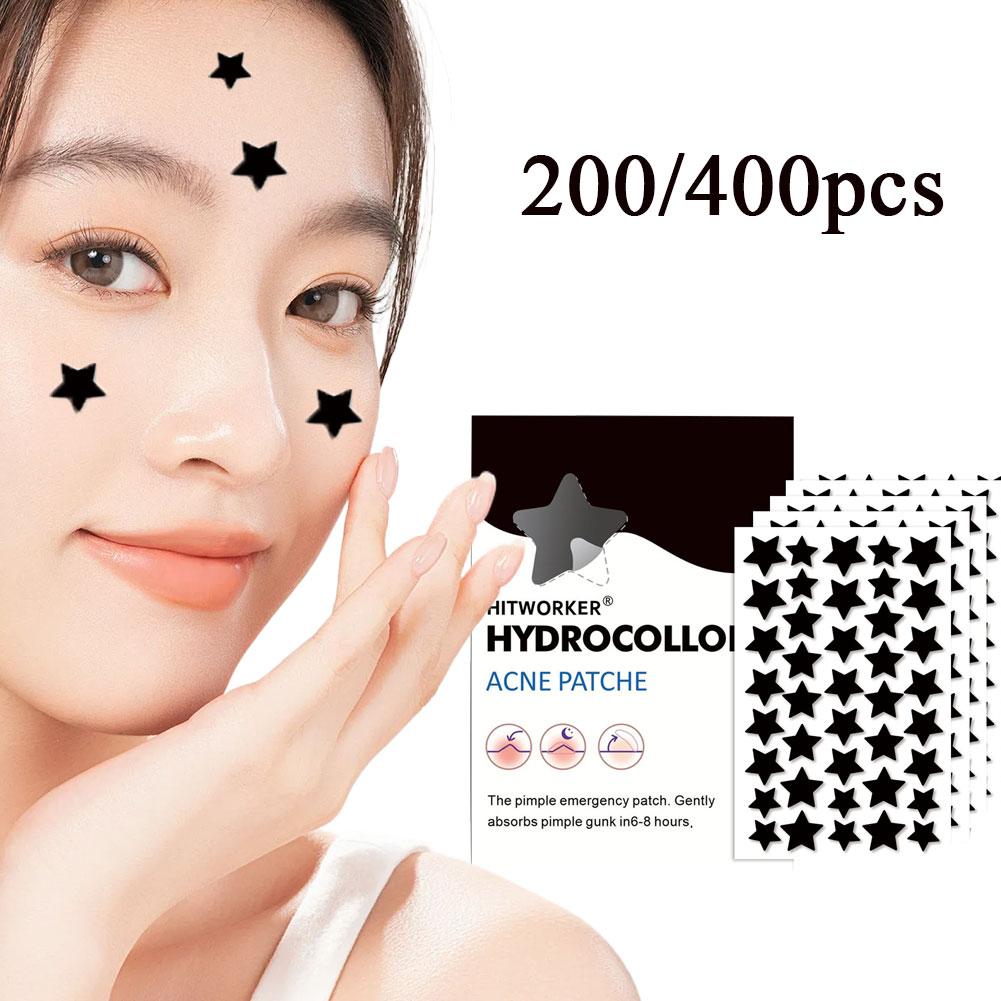 200/400枚入り ブラックスター ハイドロコロイドニキビ - Hydrocolloid Pimple Patch のレビューと価格