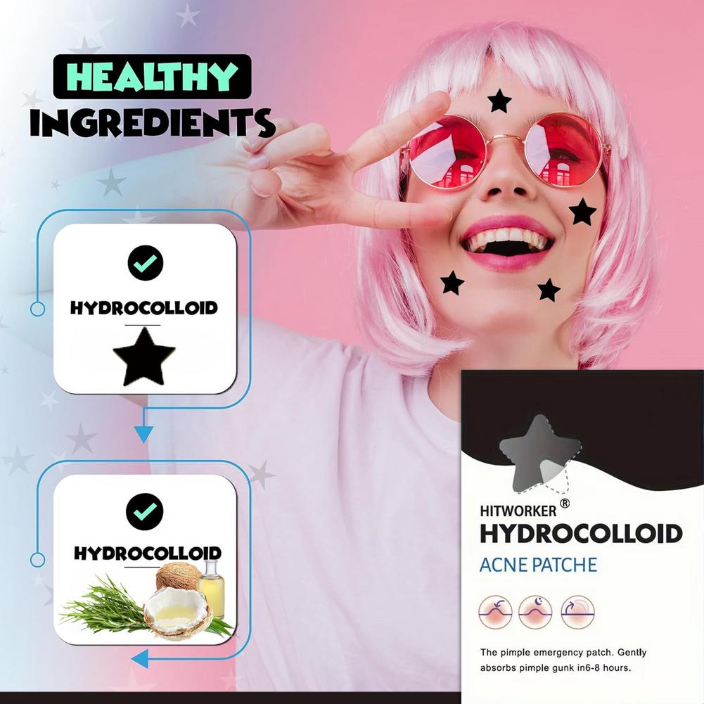 200/400枚入り ブラックスター ハイドロコロイドニキビ - Hydrocolloid Pimple Patch のレビューと価格