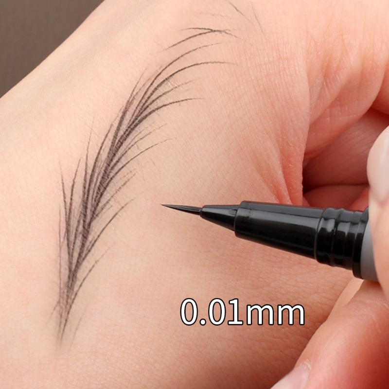 超極細眉ペンシルアウトラインシャドウ嘘カイコアイライナー防水 - Waterproof Liquid Eyeliner Pen のレビューと価格