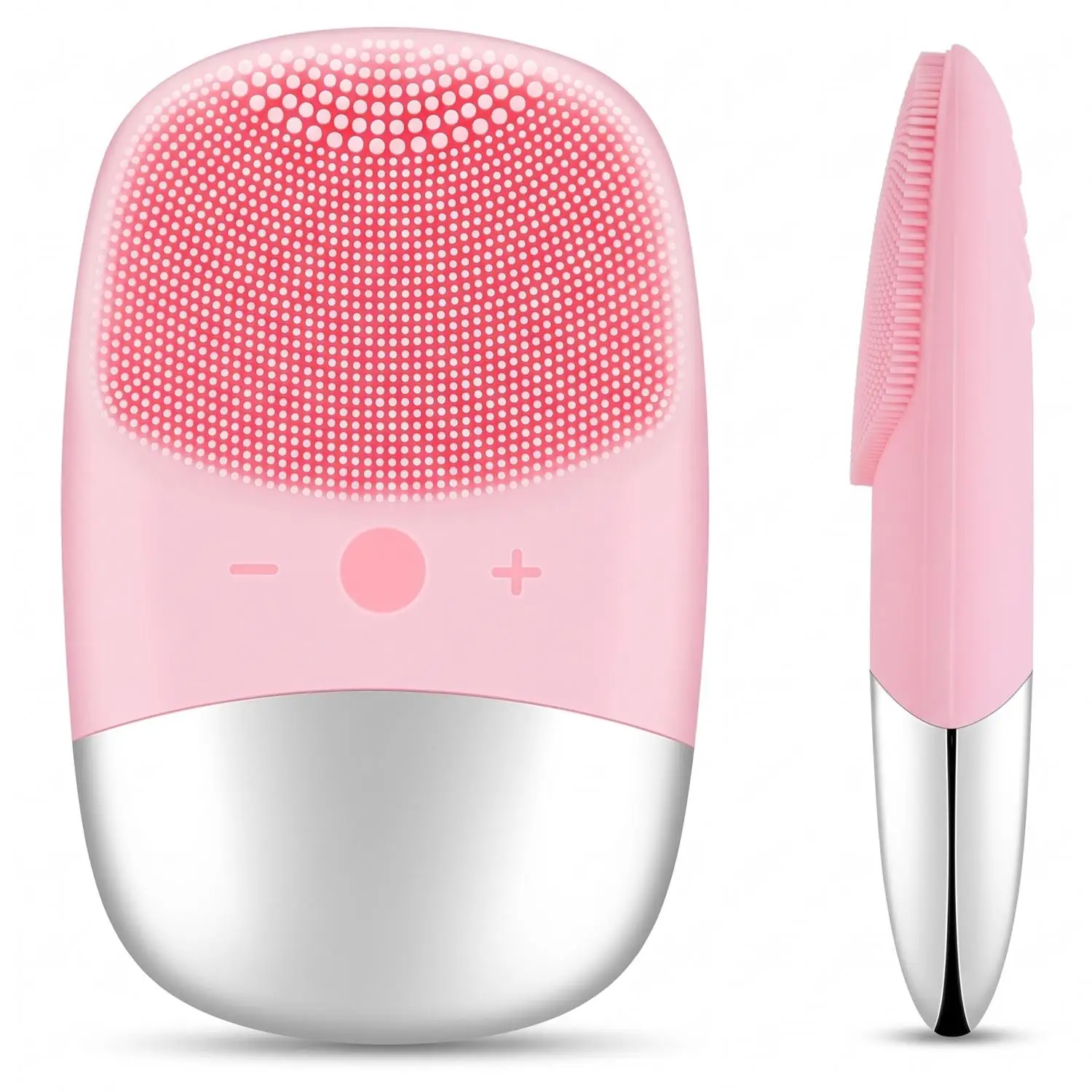電動シリコン製洗顔ブラシ、超音波振動によるマッサージ機能付き - Silicone Face Scrubber Electric のレビューと価格