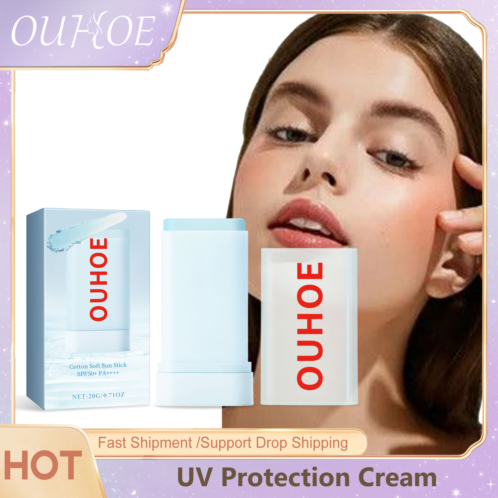 OUHOE-UV保護クリーム、屋外、抗酸化剤、保湿、スキンケ - Spf 50 Waterproof Sunscreen のレビューと価格