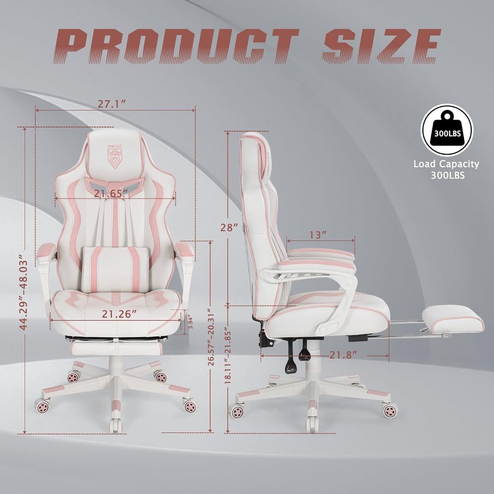 人間工学に基づいたハイバックゲーミングチェア（フットレスト＆ - Massage のレビューと価格