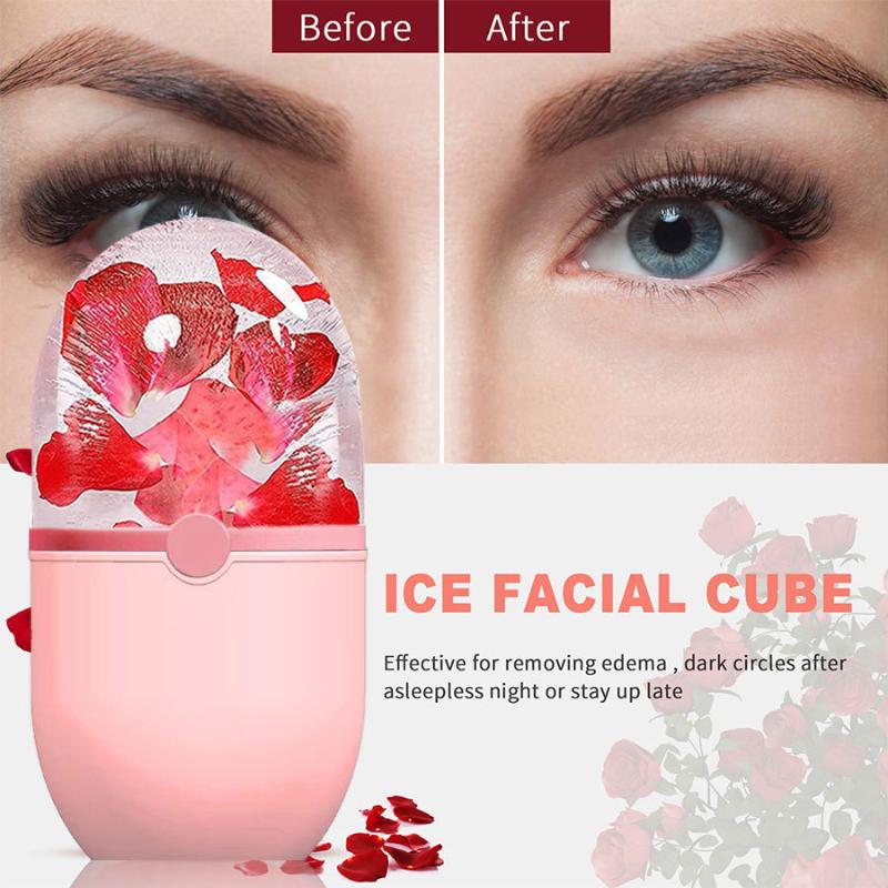 シリコン製アイスキューブフェイスローラー 美肌ケア 再利用可 - Face Ice Roller Puffiness のレビューと価格